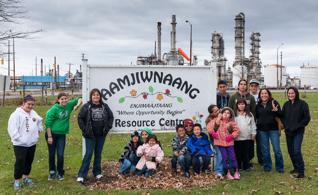 Members of the Aamjiwnaang First Nation live in Sarnia, Ontario, near Chemical Valley, one of the most polluted places in Canada.