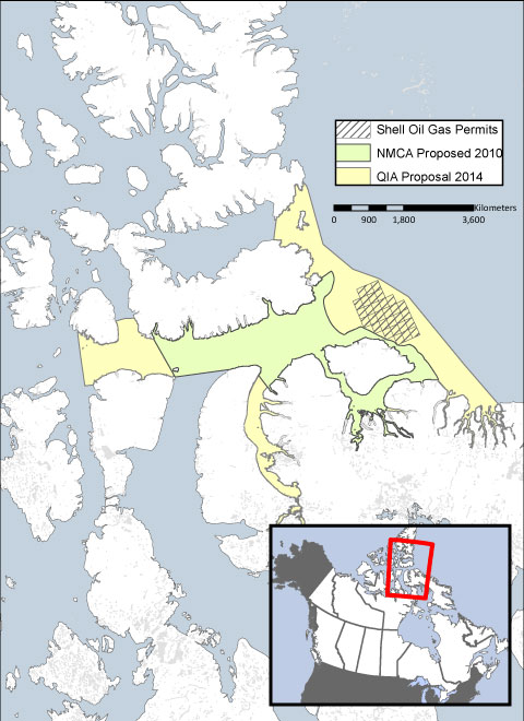 Map provided by WWF Canada