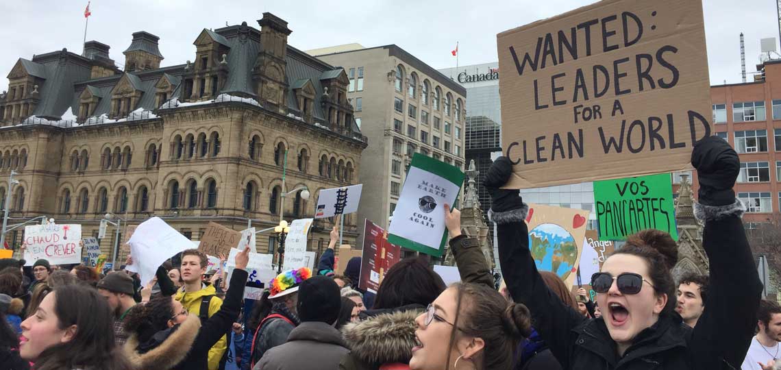Youth climate strike in Ottawa by Danielle Gallant