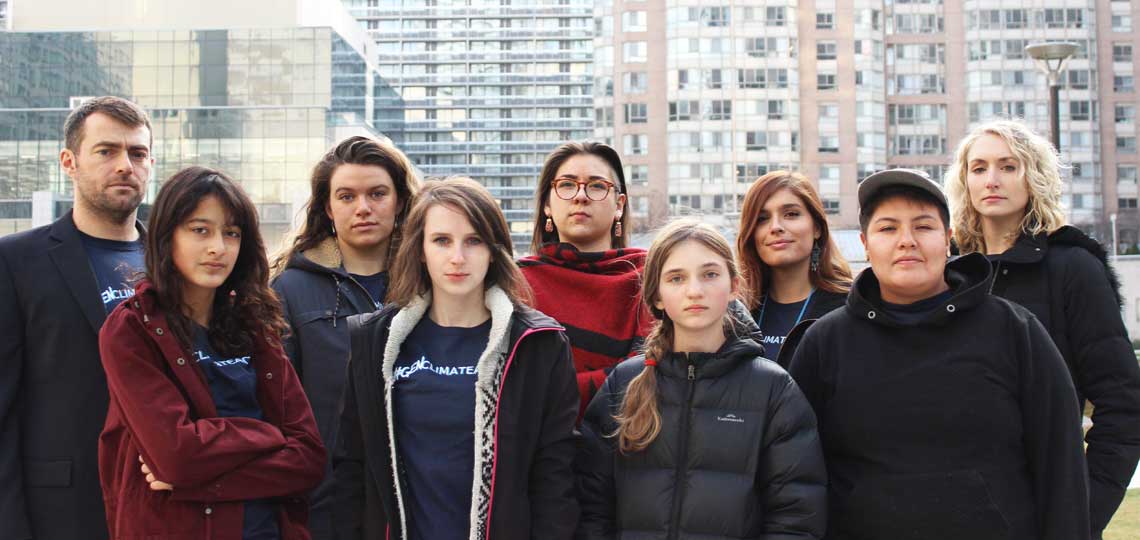 Seven young people suing the Government of Ontario for weakening climate targets