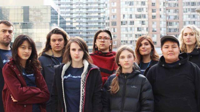 Seven young people suing the Government of Ontario for weakening climate targets